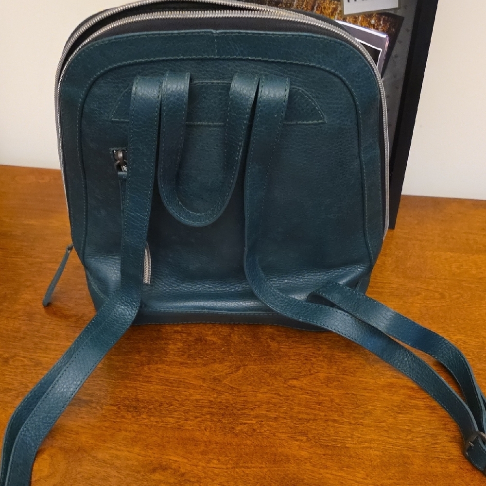 Embossed Green Backpack - Picture 4 of 5